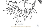 WILDFLOWER LINE ART, an Object Illustration by Kate Art (Thumbnail 13 of 22)