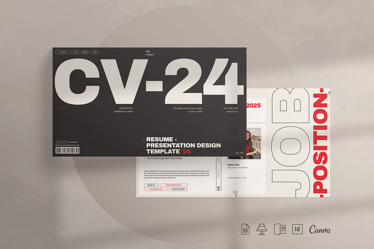 Resume Presentation Template, a Presentation Template by E-Type (Photo 1 of 5)
