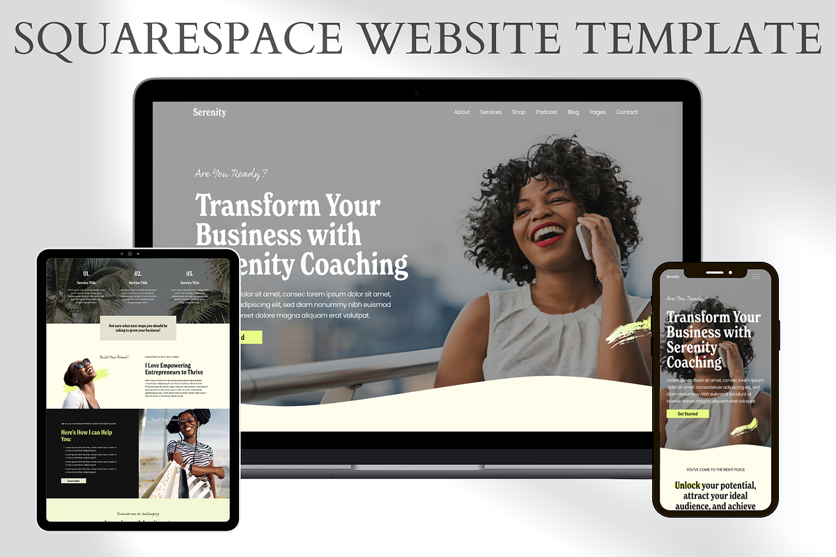 Service/Coaching Squarespace Website, a Squarespace Template by Wynn Solutions (Photo 1 of 4)