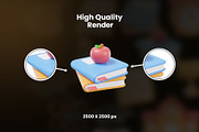 Back to School 3D Icon Pack, an Object Graphic by Artnivora.Std (Thumbnail 2 of 4)