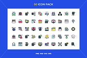 50 Big data icons, an Icon by Wencory (Thumbnail 1 of 2)