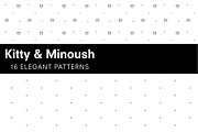 Kitty & Minoush -16 elegant patterns, a Pattern Graphic by Kenzagraphics (Thumbnail 1 of 4)