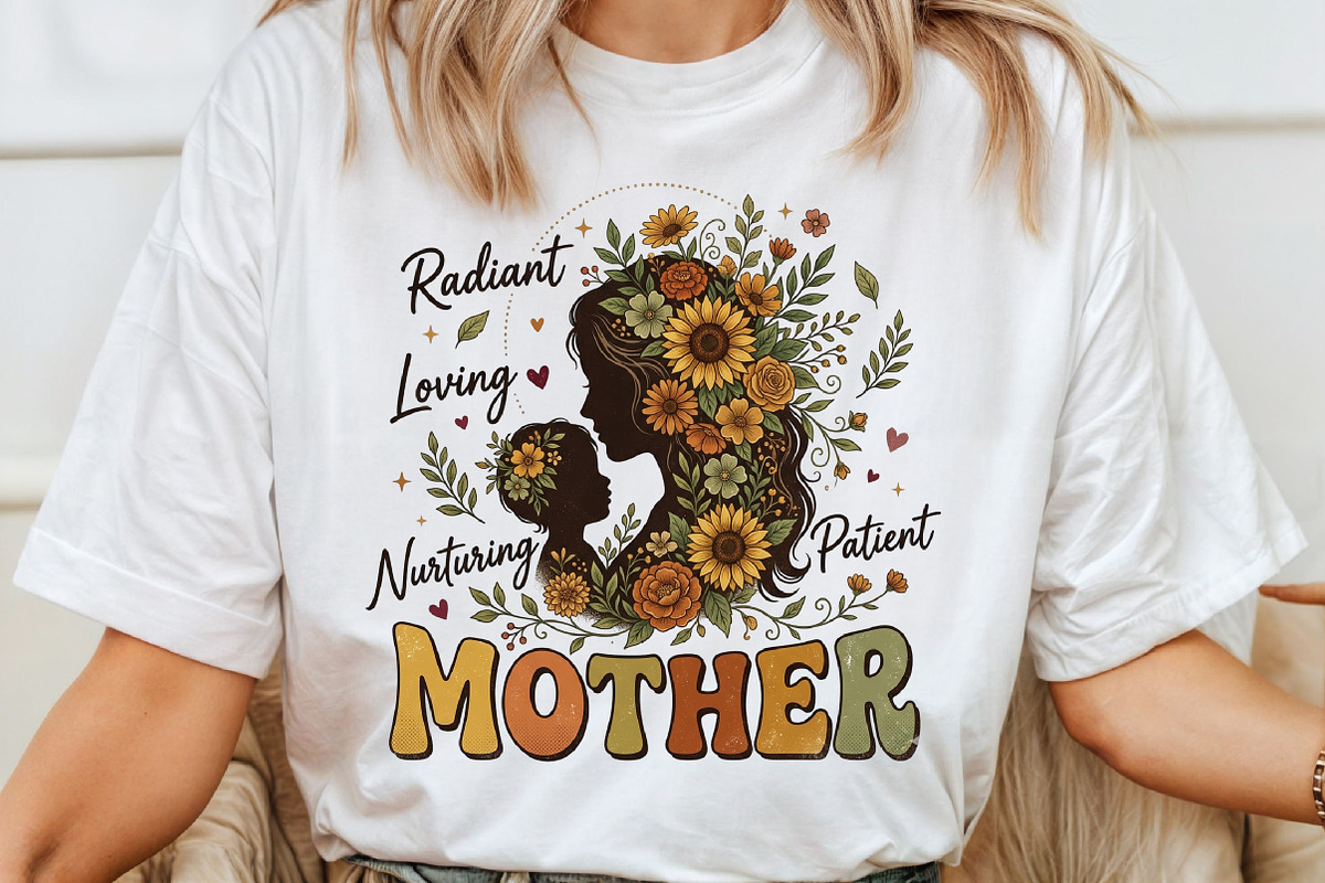 Retro Vintage Floral Mother's Day, a Seasonal Illustration by Sublimation Artist (Photo 4 of 9)