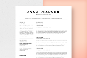 Resume Template Anna, a Resume Template by Olympia Resume (Thumbnail 1 of 6)