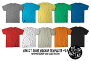 Men's T-Shirt Templates #02, a Shirt Mockup by TheVectorLab (Thumbnail 3 of 4)