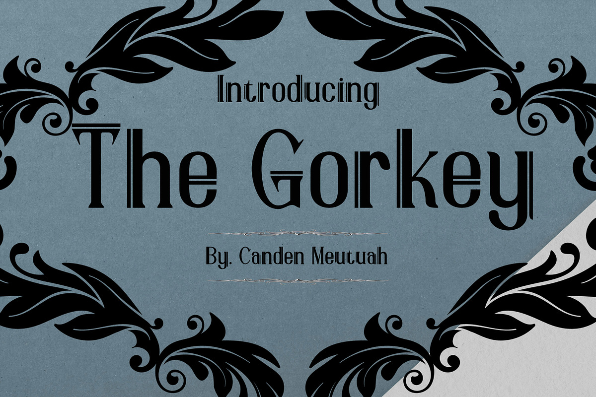 The Gorkey, a Sans Serif Font by Canden Meutuah (Photo 1 of 6)