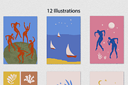 Matisse Style Illustration Set, a Decorative Illustration by Irena Art (Thumbnail 9 of 14)