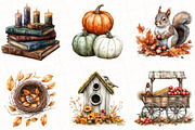 Watercolor Fall Sublimation Clipart, an Illustration by OK Design (Thumbnail 5 of 5)