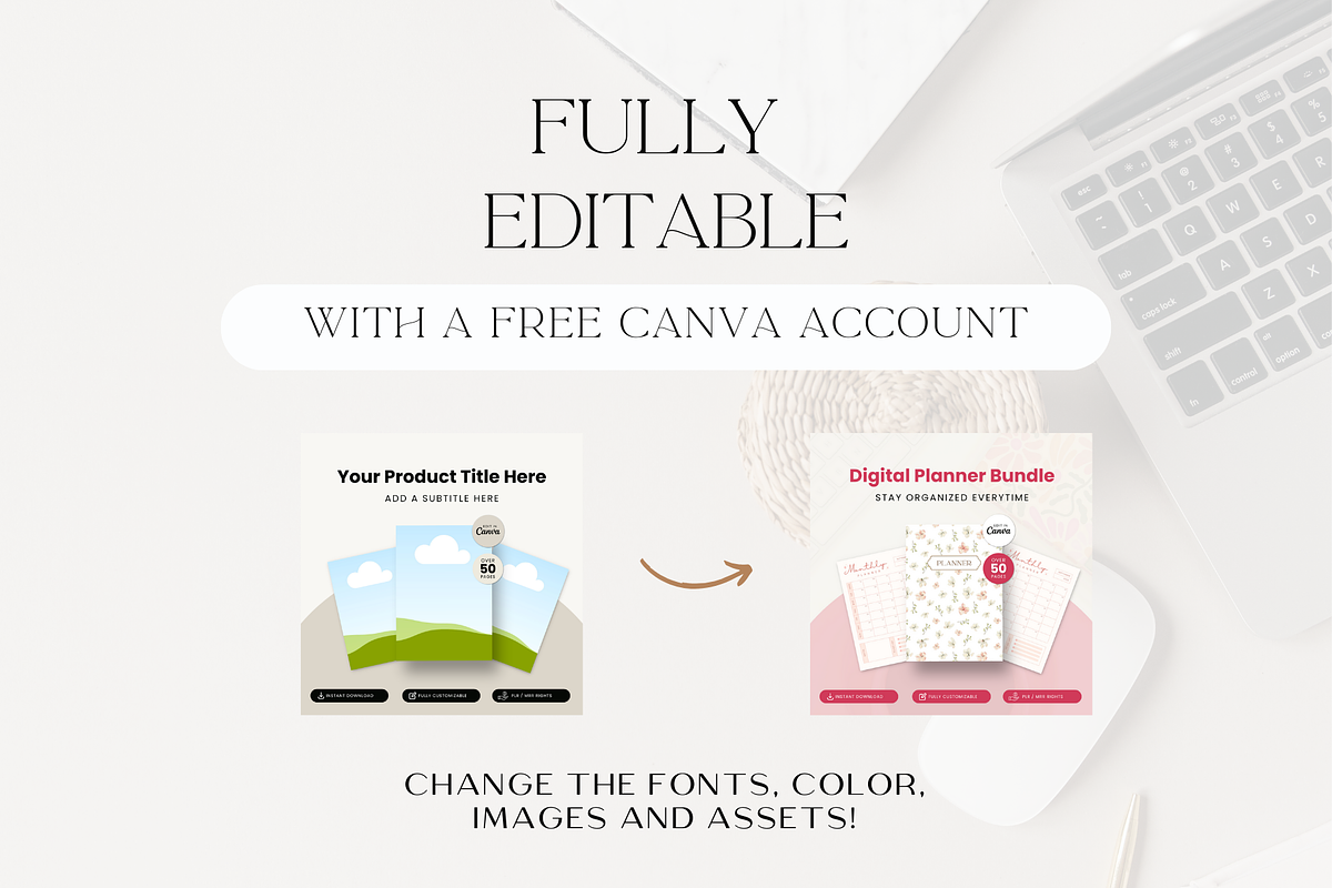 50 Digital Listing Mockup Templates, a Marketing Template by Matisse Studio (Photo 6 of 7)