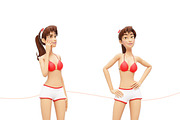 Jenny Swimsuit Character Promo Kit, a Person Illustration by Oleg Ribar (Thumbnail 9 of 27)