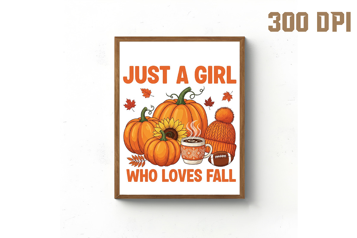 Just a Girl Who Loves Fall Halloween, an Illustration by Libby Wishes (Photo 2 of 6)