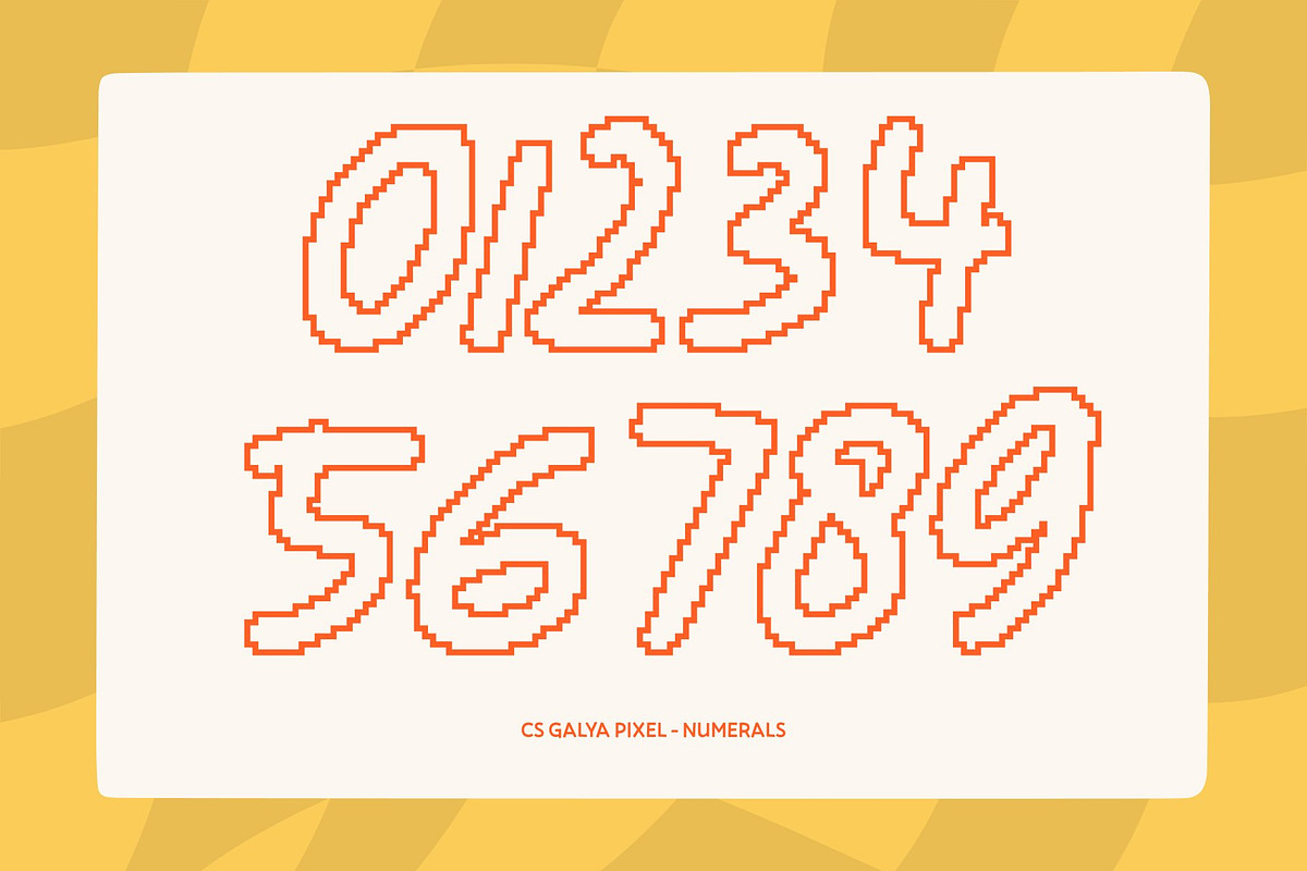 CS Galya Pixel, a Script Font by Craft Supply Co. (Photo 5 of 8)