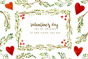 Valentine's day frames & hearts, an Illustration by swiejko (Thumbnail 1 of 2)