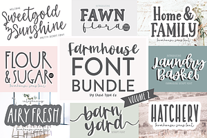 FARMHOUSE FONT BUNDLE VOL. 2