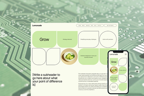 Lemonade - Squarespace Template preview 7