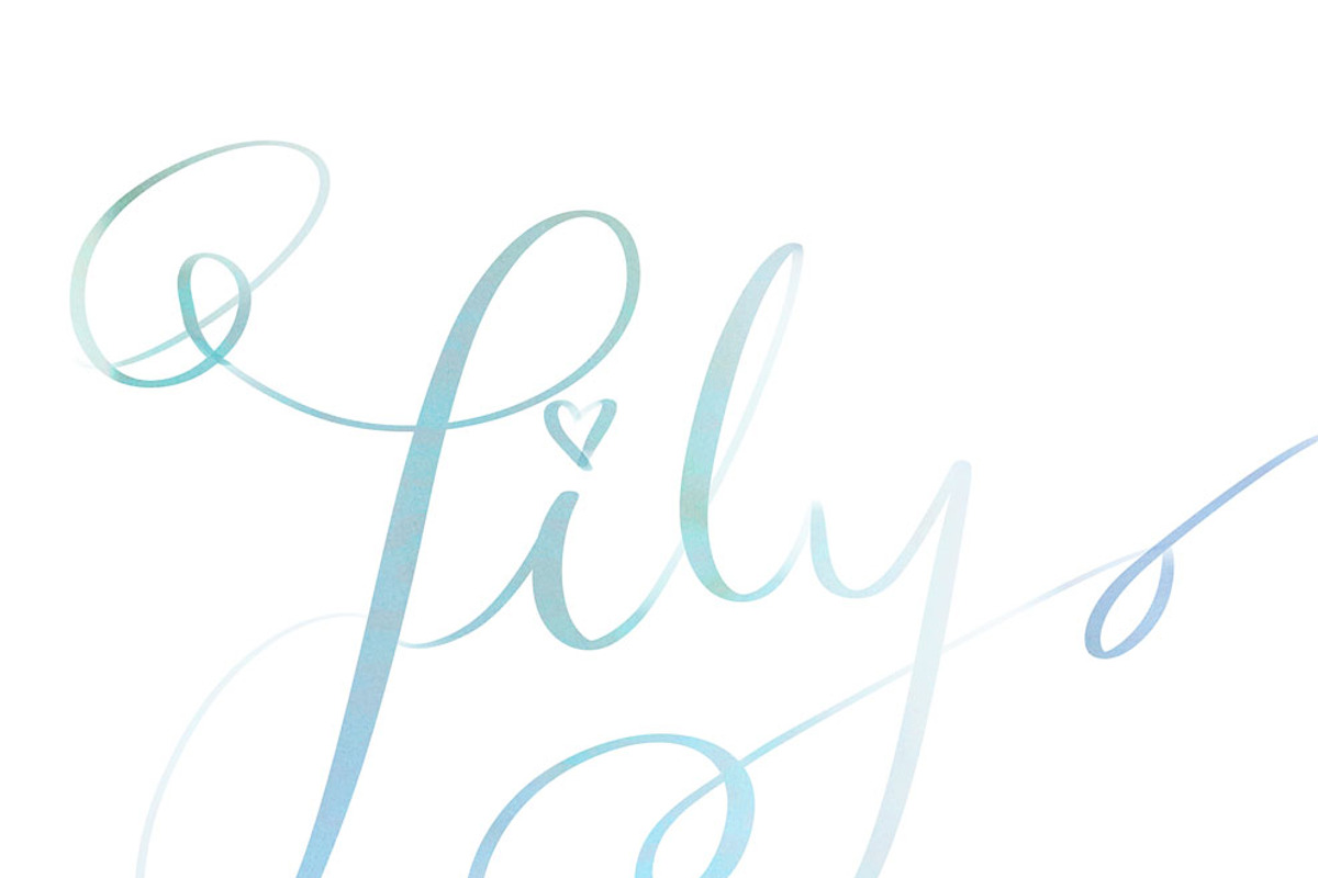 HANDWRITTEN digital calligraphy logo