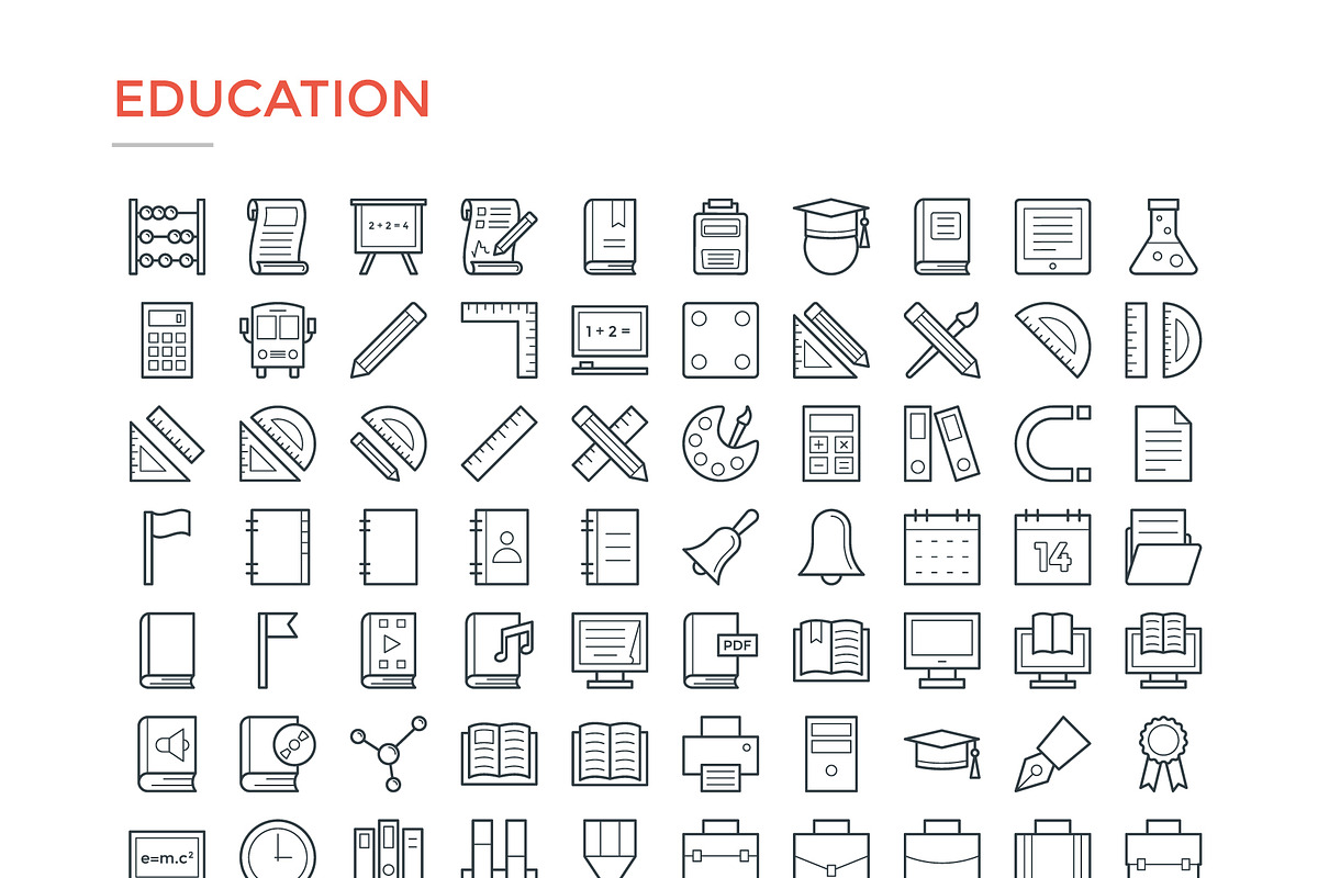 4800 Line Icons Pack, an Outline Icon by Vectors Market (Photo 5 of 13)