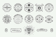 Set of vintage gym logos, a Branding & Logo Template by AkimD (Thumbnail 7 of 9)