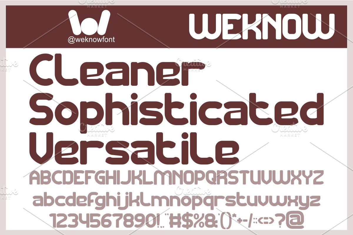 Chocolate font, a Sans Serif Font by weknow (Photo 2 of 8)