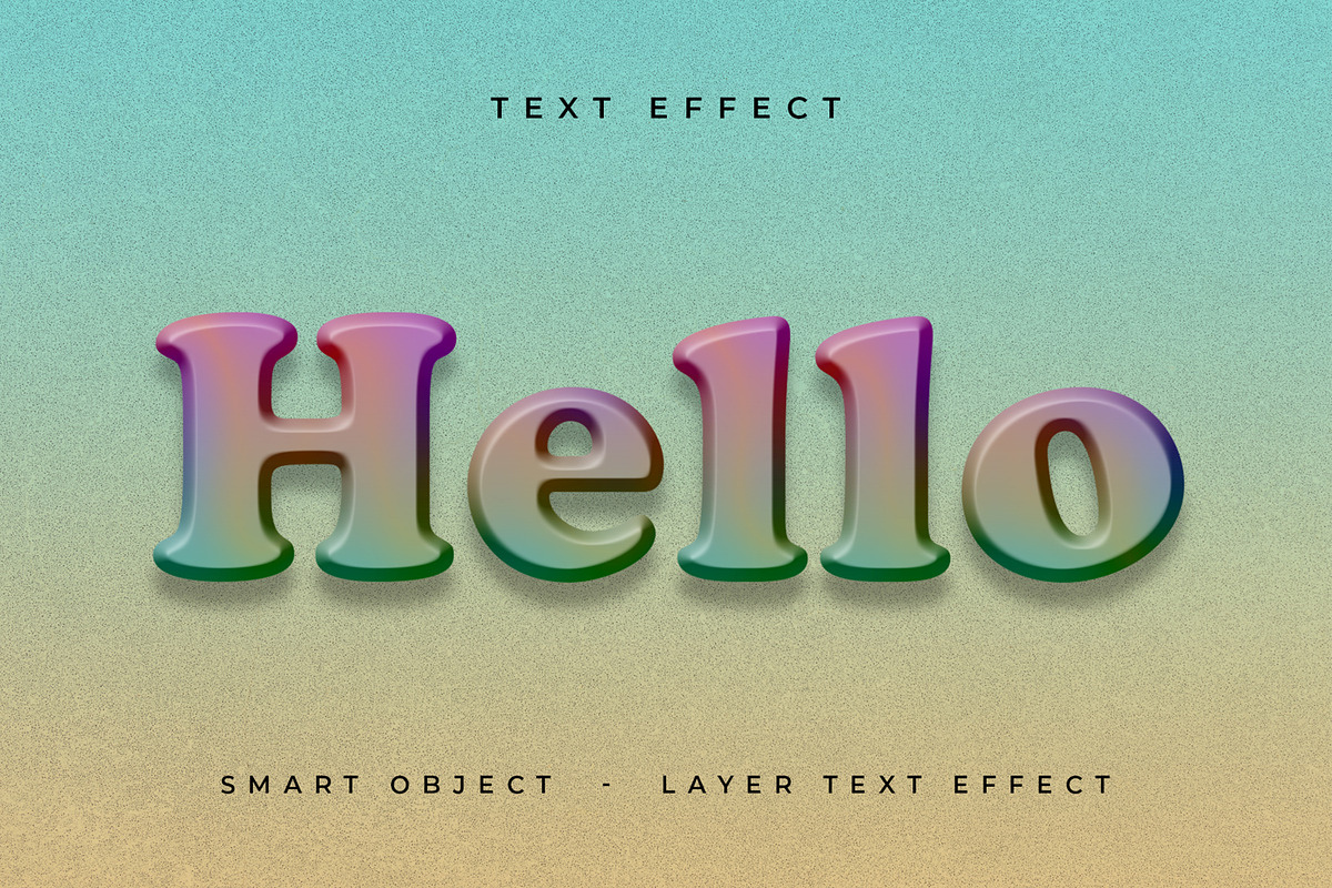 Hello Text Effect Mockup, a Layer Style Add-On by CreativeShaper (Photo 1 of 2)