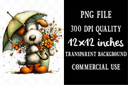 Whimsical Spring Dog Clipart, an Illustration by Designking (Thumbnail 3 of 4)