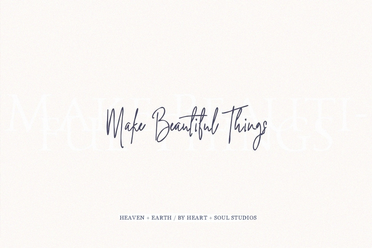 Heaven + Earth | Handwritten Font preview 4