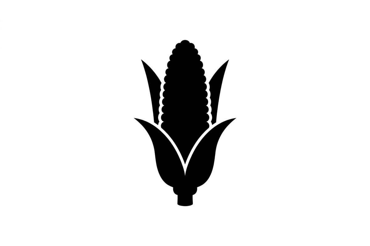 Fresh Corn Cob Silhouette Set, an Object Graphic by Designs_River (Photo 3 of 3)