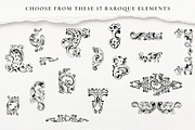Baroque Border Collection, a Decorative Illustration by AW Studios (Thumbnail 5 of 6)