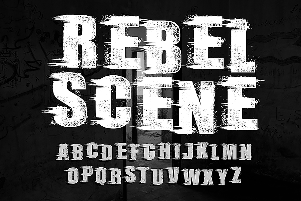 REBEL SCENE, a Font by CCONCEPTLAB