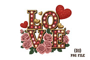 Vintage Marquee LOVE Sign, an Illustration by DreamArtGraphic (Thumbnail 1 of 6)