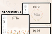 Flower iOS Wallpaper Icons Theme, a Background Graphic by BeeRubby (Thumbnail 4 of 8)
