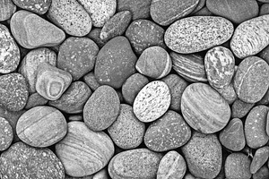 Black and white pebble stones, a Nature Photo by BOOCYS