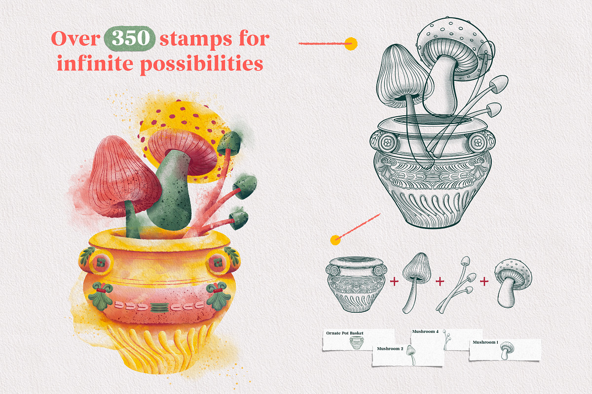 Procreate Print Toolkit 2, a Brush Add-On by Debi Sementelli (Photo 2 of 17)