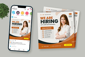 We're Hiring Social Media Template