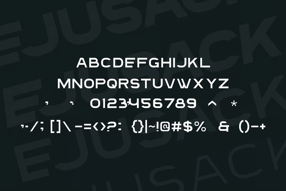 Ejusack, a Sans Serif Font by Auliacreative (Photo 5 of 6)