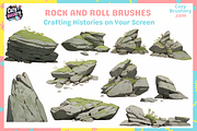 Procreate Rock Stone Brushes, a Brush Add-On by Cozy Brushery (Thumbnail 2 of 4)