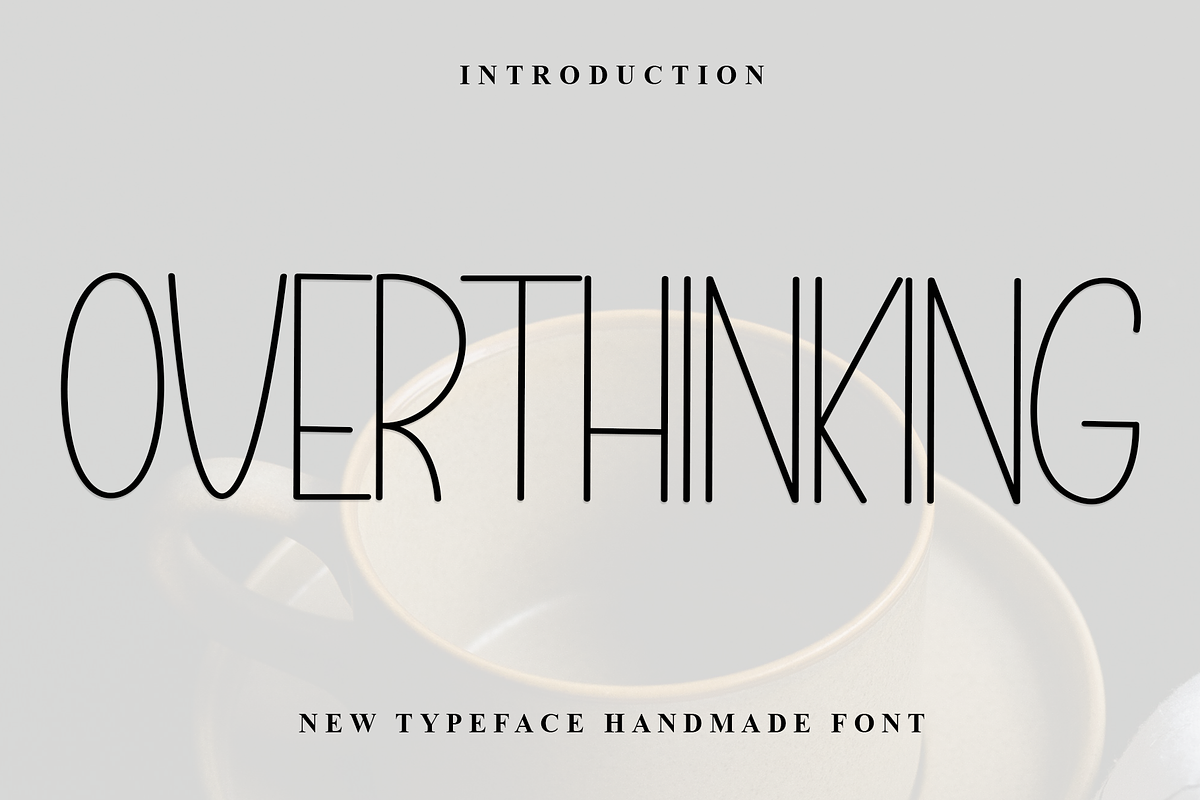 Overthinking, a Serif Font by FreshTypeINK (Photo 1 of 7)