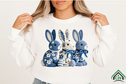 Crochet Blue Bunny Easter PNG, an Illustration by Craft Nest (Thumbnail 2 of 4)