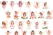 Fairy Watercolor Clipart Bundle, a Person Illustration by PrintablesByFranklyn (Thumbnail 8 of 8)