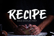 Recipe Bold Display Font, a Script Font by Giant Design (Thumbnail 1 of 10)