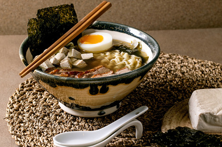 Asian style soup ramen with noodles and duck breast, a Food & Drink Photo by Natasha Breen