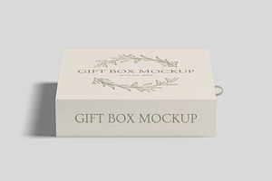 Sliding Gift Box Mockup