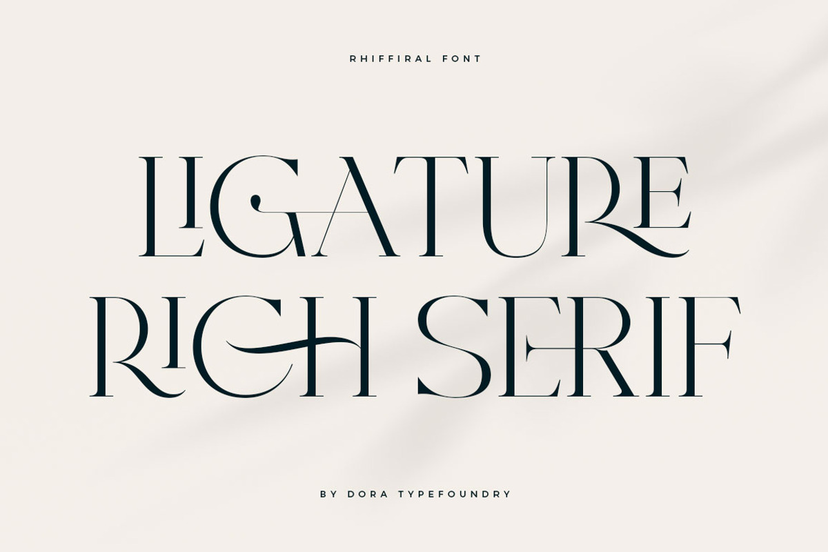 Rhiffiral, a Serif Font by Dora Typefoundry (Photo 7 of 30)