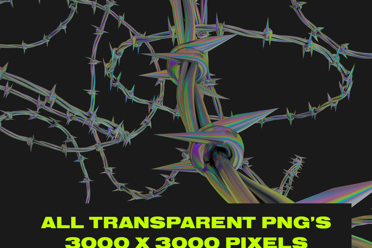 Dread Renders Vol. 2 - Barbed Wire, an Object Graphic by Dreadlabs (Photo 4 of 5)