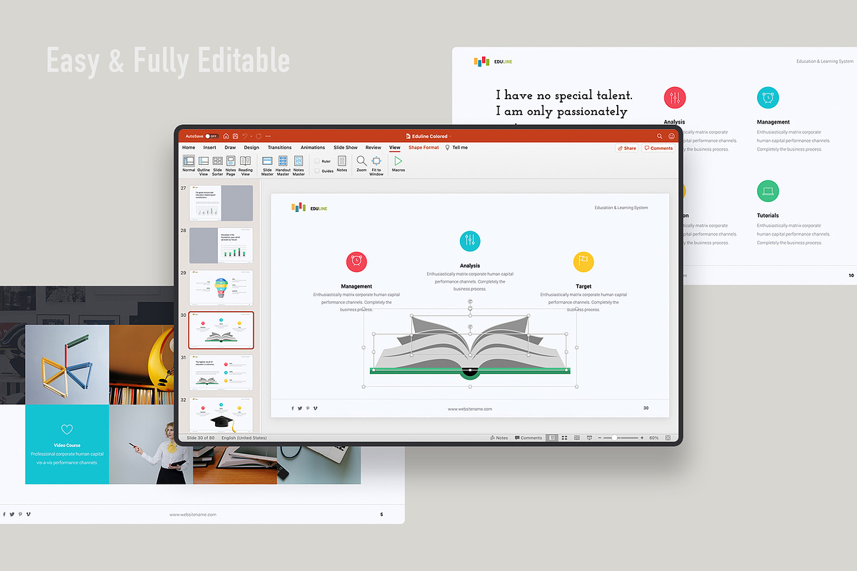 Eduline - Education Template, a Presentation Template by UDEA Store (Photo 4 of 12)