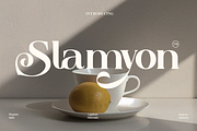 Slamyon - Elegant Swash Display, a Serif Font by Qweera Studio (Thumbnail 1 of 12)
