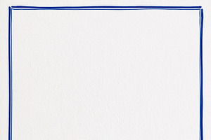White textured paper with a simple, creative blue double line, h, an Illustration by Studio ANNA