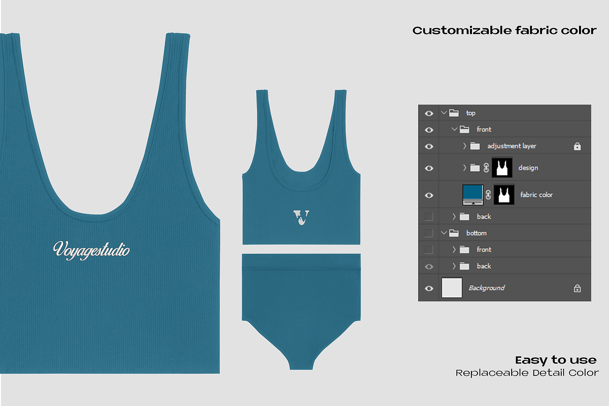 Swimsuit set mockup, an Apparel Mockup by Voyage Studio (Photo 3 of 3)