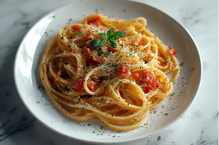 Pasta Dish italian stock image, a Photo by ComfortQ