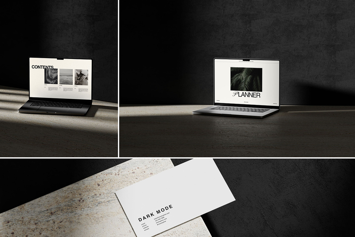 Dark Branding Mockup Collection, a Mac Mockup by Mockup Line (Photo 7 of 8)